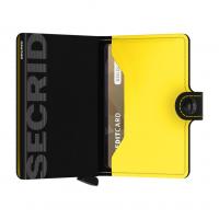 Image of Miniwallet Matte Black & Yellow by SECRID