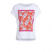 Image of Floral Design White T-Shirt by OUI