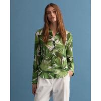 Image of Palm Breeze Print Cotton Silk Shirt by GANT
