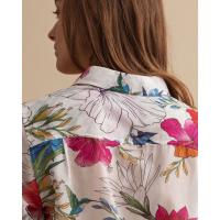 Image of Humming Floral Print Cotton Silk Shirt by GANT