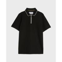 Image of SS Textured Zip Polo Shirt by TED BAKER