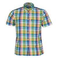 Image of MADRAS 9 SHORT SLEEVED TAILORED SHIRT by BARBOUR