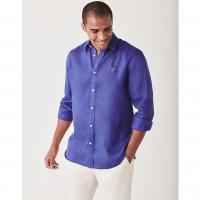 Image of CLASSIC FIT LONG SLEEVE LINEN SHIRT by CREW