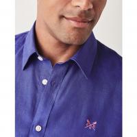 Image of CLASSIC FIT LONG SLEEVE LINEN SHIRT by CREW