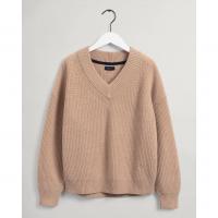 Image of GANT Wool Rib V-Neck Sweater by GANT
