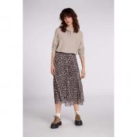 Image of Camel Print Skirt by OUI