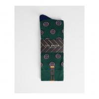 Image of Geometric Pattern Sock by TED BAKER