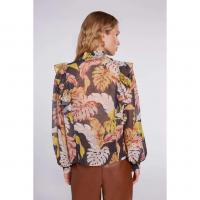 Image of Patterned Blouse by OUI
