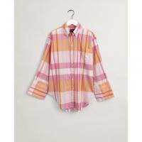 Image of Relaxed Fit Wide Cuff Madras Shirt by GANT