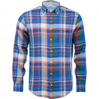 Image of Linen Check Shirt from FYNCH HATTON