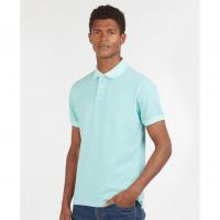 Image of Barbour Washed Sports Polo Shirt in AQUA from BARBOUR