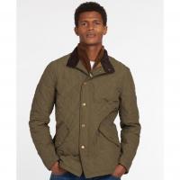 Image of Barbour Shoveler Quilted Jacket - Navy by BARBOUR