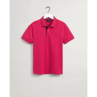 Image of Contrast Collar Piqué Polo Shirt by GANT