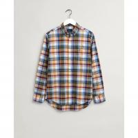 Image of Regular Fit Check Oxford Shirt by GANT