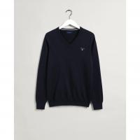 Image of Classic Cotton V-Neck Sweate by GANT