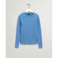 Image of Stretch cotton crew-neck jumper by GANT